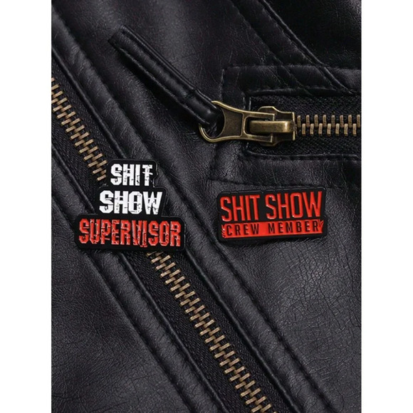 2pcs Creative Funny Enamel Pin Brooch - Cartoon Character Backpack Clothing - Picture 5 of 5